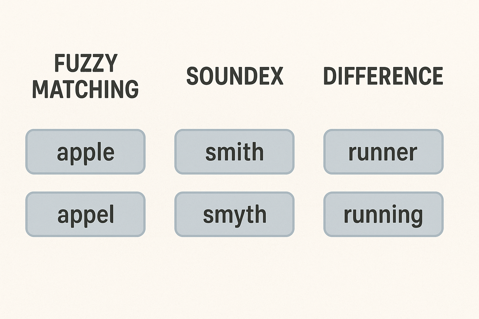 Read more about the article Fuzzy matching (Soundex) – o co chodzi?